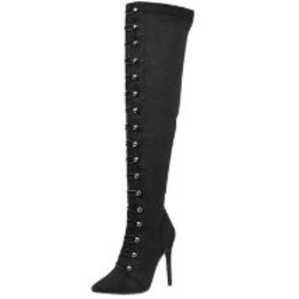 BLACK KNEE HIGH BOOT